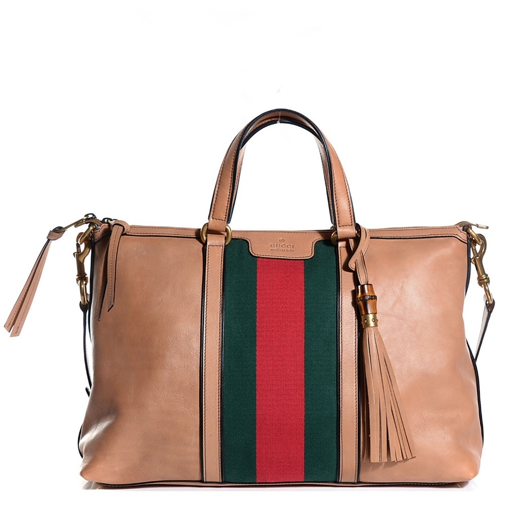 Gucci Rania Leather Top Handle Bag